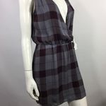 Parker  Plaid Silk Dress Back Cutout Cinched Waist Size XS Photo 11