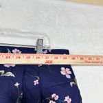 VTG TR Bentley Plus 24 Blue Pink Floral Midi Skirt Summer Resort Cottage Fairy Photo 5