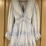 The Vintage Shop Blue Ruffle Dress - S Photo 0