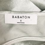 Babaton  Lato Halter Mini Slip Dress Silver Sage Green Satin Bias Cut Size Small Photo 11