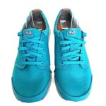 Teva Wander Lace Suede & Canvas Sneaker Shoes Lake Blue Size 5.5 1007765 Photo 2