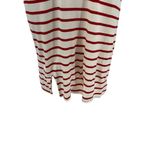 Amour Vert T-Shirt Dress Ivory Cream Red Stripe Jersey Short Sleeve Size Large Photo 3