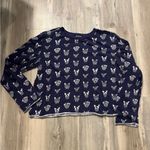 Maeve  Navy Blue Blouse with white dog lover Print Photo 6