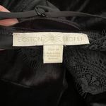 Boston Proper Black Velvet Slip Dress Velour Nightgown Loungewear M Medium Photo 3