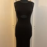 Antistar ☀️ Black Knee Length Bodycon Size Small Dress Photo 2