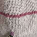 Velvet by Graham & Spencer Kierra Pullover Sweater Ecru Pink Striped Knit XL New Photo 7