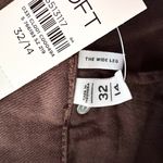 Loft Ann Taylor NWT Belted High Rise Wide Leg Jeans In Iced Espresso 32/14 New Photo 13