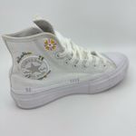 Converse Chuck Taylor all star platforms autumn embroidery White/Moonstone Violet/Mouse Photo 3