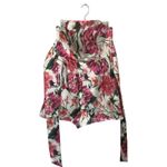 EXPRESS  Floral Satin Strapless Romper Tie Waist NWT Womens 8 Photo 1