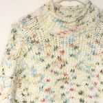 Anthropologie  Size Small Multi Color Thick Knit Gaia Mock Neck Sweater Photo 2