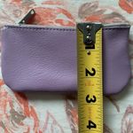 Good American Small leather pouch jewelry bag lipstick lipgloss bag pouch lilac purple coin Photo 4