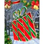 Christmas Present Brooch Pin New Red Green Festive Holiday Gift Party Je… Photo 2