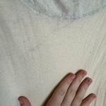 We The Free Oversized Ivory Knit Top Size Small Boho, Floral Sleeves D33 Photo 6