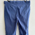 Anne Klein  Blue Business Casual Stretch Ankle Pants with Gold Buttons, Size 10 Photo 8