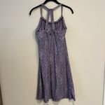 prAna Dress Athletic Halter Racerback Tank Purple Graphic Shelf Bra Medium Photo 1