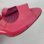 Moschino Leather Strappy Sandals Heels Leather Peep Toe Pink Size 36 (6) Photo 7