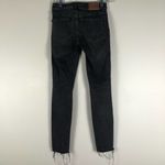 Madewell  9” Mid-Rise Raw Hem Skinny Jeans in Black Sea Photo 4