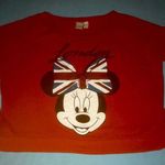 Disney  X FOREVER 21 London Minnie mouse red long sleeve oversized size SP Photo 0