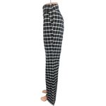 Ann Taylor Black Plaid Checkered Straight Leg High Rise Ankle Dress Pants Size 8 Photo 1