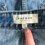 PacSun  dark wash distressed denim skirt in size 25 Photo 2