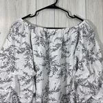NEW Patrizia Luca Gathered Sleeve Off The Shoulder Top size L Large NWT *FLAWED White Photo 6