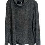 Andrew Marc Sport Womens 3X Black Silver Glitter Mock Neck Sweater Pullover Photo 0