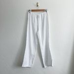 Reformation  | Olina 100% Linen Straight-Leg Drawstring Pants in White Photo 5