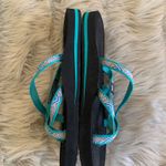 Teva  Olowahu Slide On Sandals Green Blue Strappy Web Flip Flop Shoe 9 Photo 1