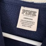 PINK - Victoria's Secret Size L Victoria’s Secret PINK Navy Full Zip Hoodie Shimmer Logo Photo 2