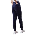 FILA  Women’s Dolly Velour Jogger Pants in Navy Blue with Side Logo Ribbon, Large Photo 1