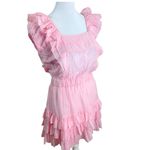 Love Shack Fancy NWT Ivoire Cotton Silk Mini Dress in Pink Blossom Photo 8