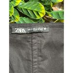 ZARA  Black Hook Closure Cami Corset Top Lace Trim Size Small Photo 2