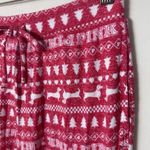 Victoria's Secret Victoria’s Secret Pink Pajama Pant Red Log Dachshund Dog Print Lounge Holiday XS Photo 5