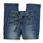 MOTHER The Rambler Tie Waist Straight Leg Jeans In Hop On Hop Off Size 27 Blue Photo 0