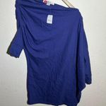 Free People $75 NWT  Beach NAVY/MARIN Off The Shoulder Mini‎ Dress Size XS Photo 0