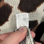 Show Me Your Mumu Leopard Print V-Neck Oversized Sweater Medium Photo 4