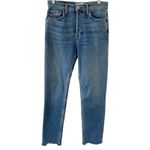 RE/DONE  Originals High Rise Ankle Crop Jeans Light 22 Wash Size 26 Gently Used Photo 1