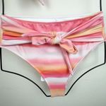 Charlie Holiday  Pink Stripe Two Pieces Swimsuit Bikini Swimwear Size Small Photo 2