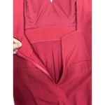 Essue  Red Sleeveless V-Neck Wide-Leg Women's Jumpsuit Sz S Chic Glam Minimalist Photo 9