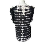 Young Fabulous and Broke YFB Young, Fabulous, Broke Tie Dye Flutter Sleeve Linen Top Black/White, Sz M Photo 1