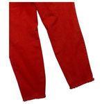 NYDJ Jeans Womens 14 Red Alina Ankle Denim Frayed Hem Lift Tuck Technology Photo 6
