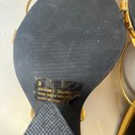 EGO Gold Lace Up Chunky Heeled Womens Sandals Shoes Size 5 Shiny Pointed Photo 9