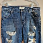 Mango MNG‎  Angie Boyfriend Distressed Denim Jeans Photo 3