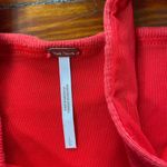 Free People  Boulevard Tie Shoulder Square Neck Tank in Guava Berry - Large Photo 11