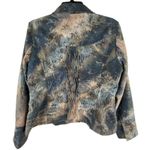 Coldwater Creek Navy and Gray Floral Paisley Beaded Long Sleeve Jacket Size 12P Photo 1