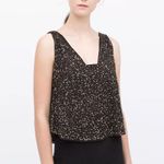 ZARA Sparkly Sequin Black Sleeveless Swing Top Size Small 0615J Photo 0