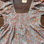 Entro Women’s Floral Puff Sleeve Boho Empire Waist Blouse Size Medium NWT Photo 8