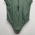 Women's One Piece Camouflage Green Bathing Suit Chic Coquette Size Small/Medium Photo 2