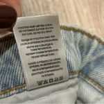 We Wore What NWT  Blue Denim Jean Shorts High Rise Light Wash Cutoff Hem Size 26 Photo 8
