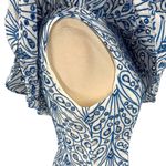 Lilly Pulitzer  Sundea One Shoulder Eyelet Ruffle Dress Blue White Size 2 Preppy Photo 8